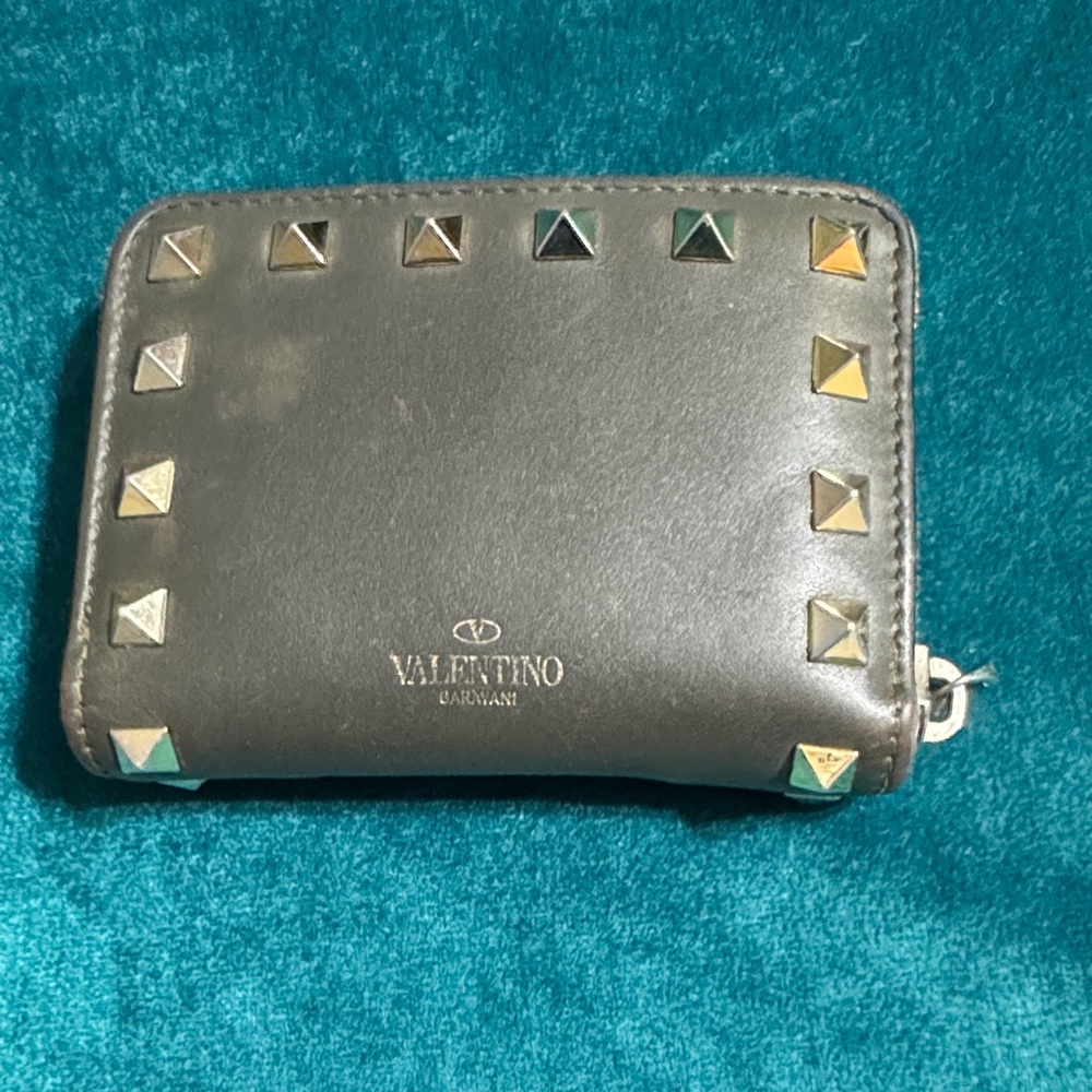 Valentino Garavani Metallic Studded Wallet